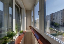 Glazing of balconies and loggias photo