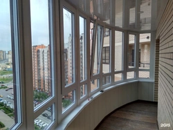 Glazing of balconies and loggias photo