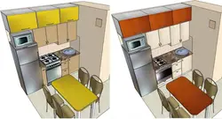 Small-Sized Kitchens 5 Sq.M. Design With Gas