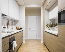 Kitchen hallway apartment design