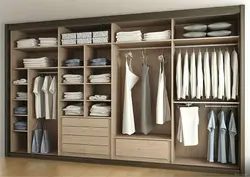 Filling built-in wardrobes in the bedroom photo