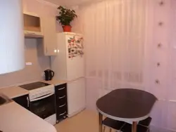 Apartment renovation photo of the kitchen of a small Khrushchev