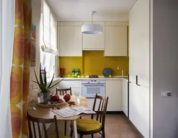 Apartment renovation photo of the kitchen of a small Khrushchev