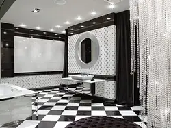 Bathroom Design With Black Floor