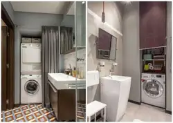 Bathroom design hide the washing machine