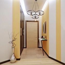 Interior Hallway Wallpaper And Furniture