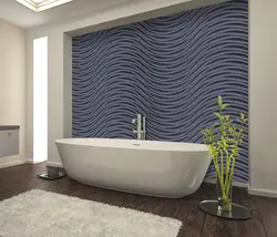 Bathroom panels with a 3D photo pattern