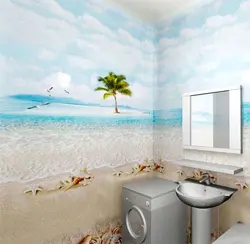 Панели для ванной комнаты с рисунком 3д фото