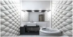 Bathroom panels with a 3D photo pattern