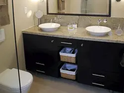 2 lavabo ilə vanna otağının fotoşəkili