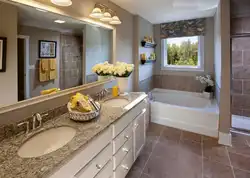 2 lavabo ilə vanna otağının fotoşəkili