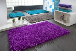 Bathroom rugs in the interior