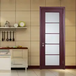 Interior doors in the kitchen interior