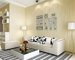 Wallpaper design for the living room in an apartment photo modern