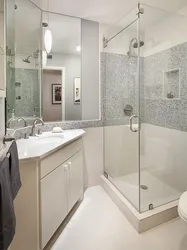 Photo Of A Bathroom With A Shower Photo In Khrushchev