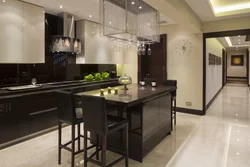 Beige Kitchen Interior With Accents