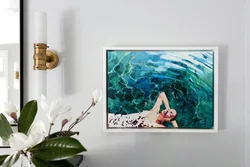 Картины в ванной в интерьере
