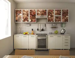 Covering the kitchen with self-adhesive film photo