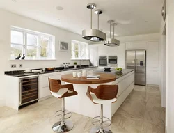 Large kitchen in modern style design photo