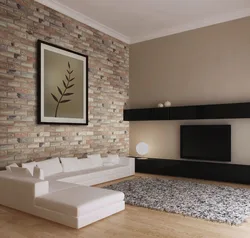 Дизайн стен в гостиной современный интерьер