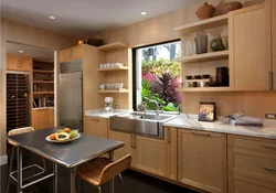 Design of the work area in the kitchen photo