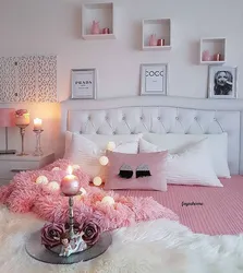 Розовые Обои В Интерьере Спальни