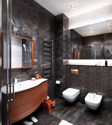Лифт стиліндегі шағын ванна бөлмесінің дизайны