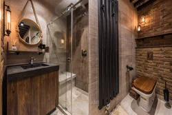 Small Bathroom Design In Loft Style