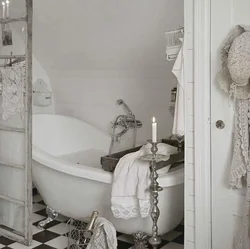 Шебби шик в интерьере фото ванная
