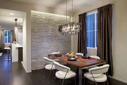 Kitchen dining area wall design photo