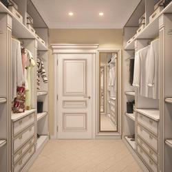 Wardrobe closet in the hallway photo design