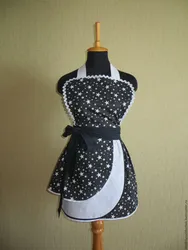 Sew an apron for the kitchen with your own hands, pattern photo