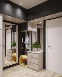 Design Of A Narrow Hallway In A Panel Apartment