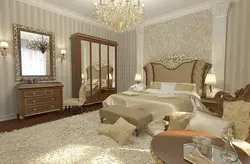 Classic Style Bedroom Design With Dark Furniture