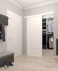 Встроенные гардеробные в коридоре дизайн