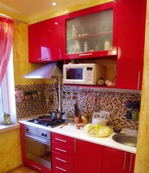 Photo of a cheap kitchen in an apartment