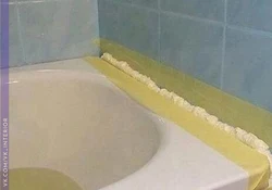 Стыки ванной и стены фото