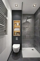 Duş və küvet və tualet ilə vanna otağı dizayn layihəsi