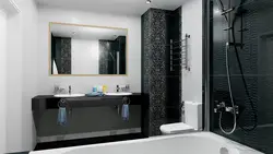 Bath design with black fixtures