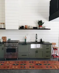 Khaki Kitchen Color Photo