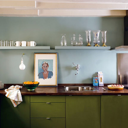 Khaki kitchen color photo