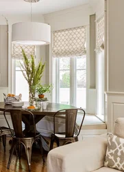 Curtains kitchen bay window design photo