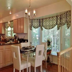 Curtains Kitchen Bay Window Design Photo