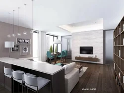 Modern living room kitchen designs in minimalist style