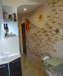 Kitchen design made of decorative stone