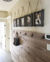 Decorating the walls in the corridor and hallway with laminate photo