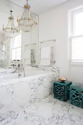 Фото ванной комнаты современный дизайн в мраморе