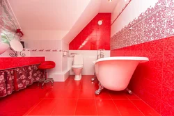 Қызыл Тондардағы Ванна Фото Дизайны
