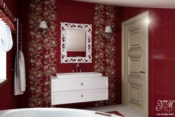 Bath in red tones photo design