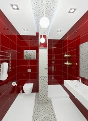 Bath in red tones photo design